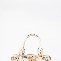 2000s Chloe Cream Leather Paddington Shoulder Bag