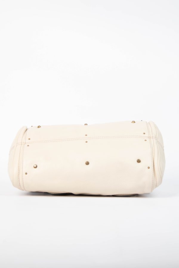 2000s Chloe Cream Leather Paddington Shoulder Bag