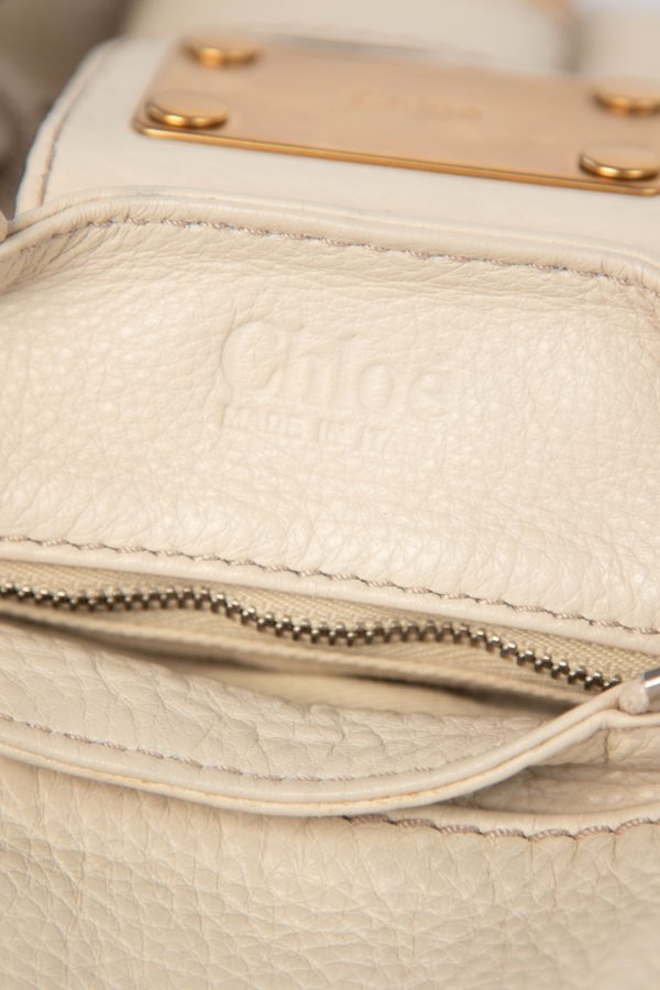 2000s Chloe Cream Leather Paddington Shoulder Bag