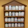 1989 LENOX Spice Village Porcelain Complete Set (24) Wooden Display Rack