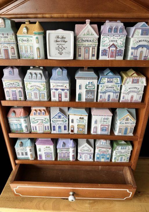 Lenox 1989 Spice Village Rack and Jars