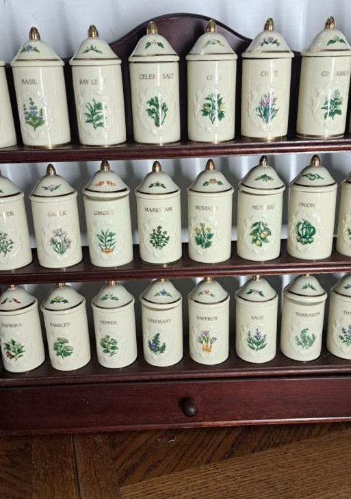 Lenox Garden Spice Jar Set With Rack