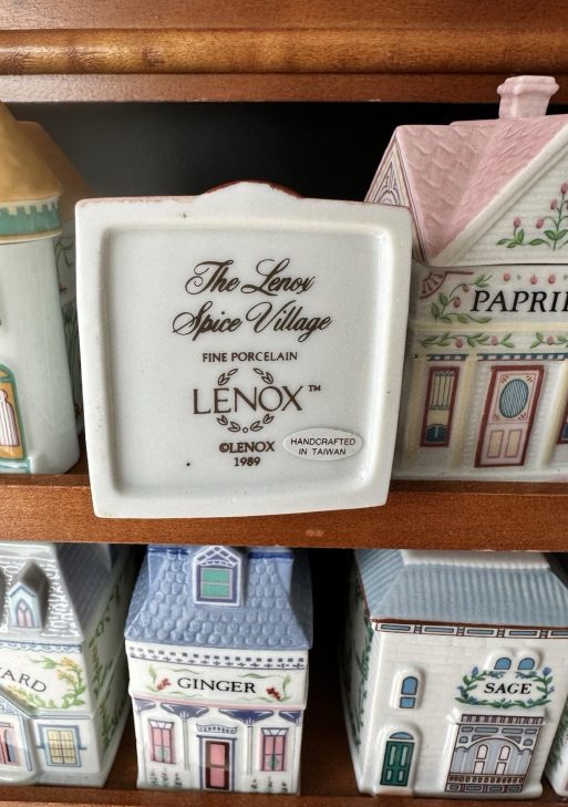 Lenox 1989 Spice Village Rack and Jars