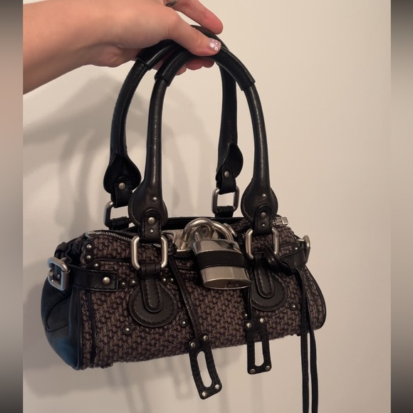 PREOWNED Chloe Paddington Tweed Bag (Rare)