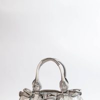 2000s Chloe Silver Metallic Leather Paddington Shoulder Bag