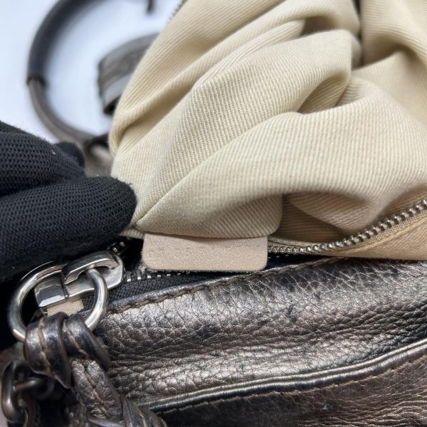 Rare Chloe Paddington handbag metallic silver Shoulder Bag Leather Women's - Image 11