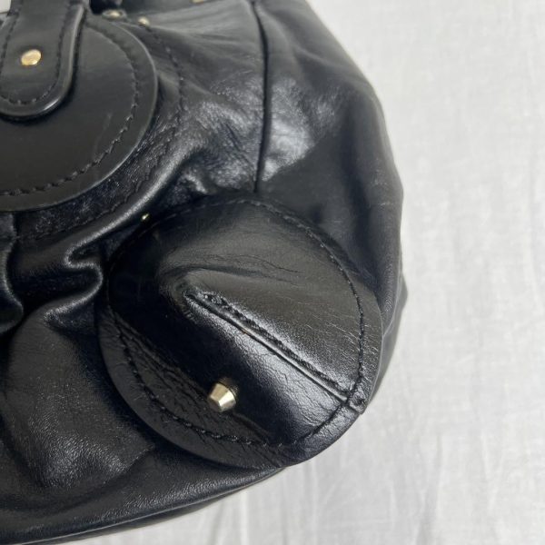Rare Chloe Paddington Handbag Shoulder Bag Padlock Key Black Leather silver - Image 7