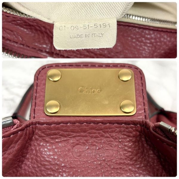Rare Chloe Paddington Hand Bag Leather Pink With Padlock Key - Image 10