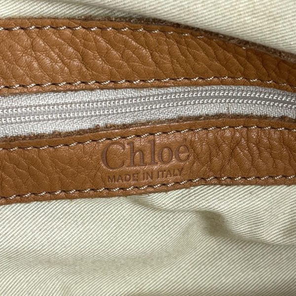 Rare Chloe Paddington Handbag Shoulder Bag Padlock Key Leather Brown - Image 6