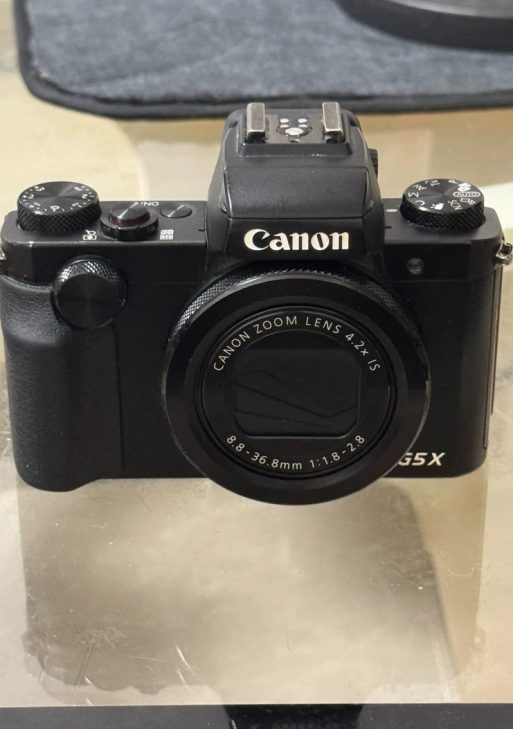 Canon PowerShot G5X 20.2MP Digital Camera w/viewfinder - Wi-Fi&NFC Black Tested