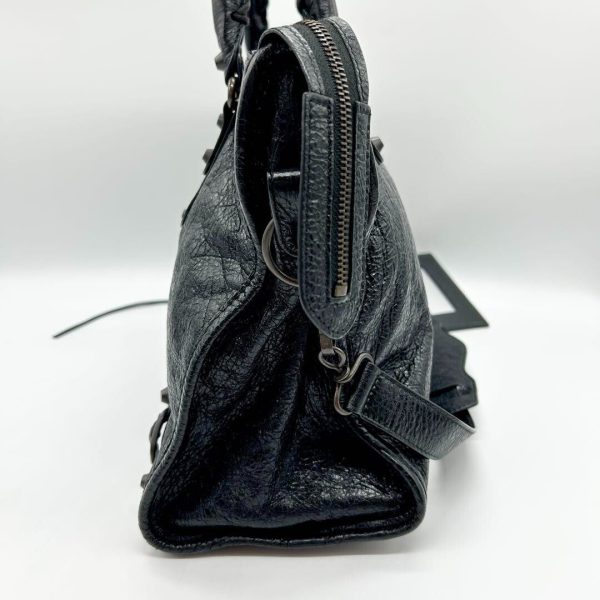 NEAR MINT BALENCIAGA Y2K Classic City 115748 2way Shoulder Bag Black Leather ES1 - Image 3