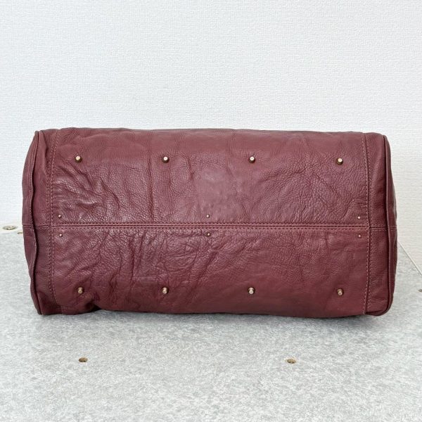 Rare Chloe Paddington Large Editor's Bag Leather Bordeaux Padlock Key Used - Image 4