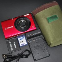Canon PowerShot A3400 IS 16.0MP Digital Camera Red