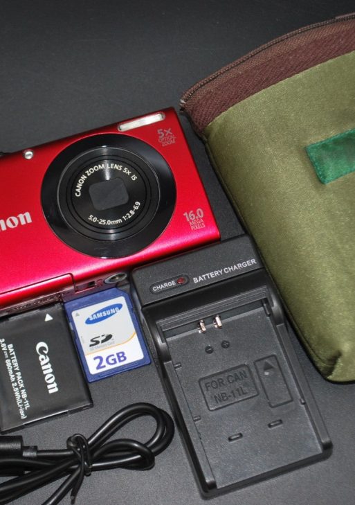 Canon PowerShot A3400 IS 16.0MP Digital Camera Red