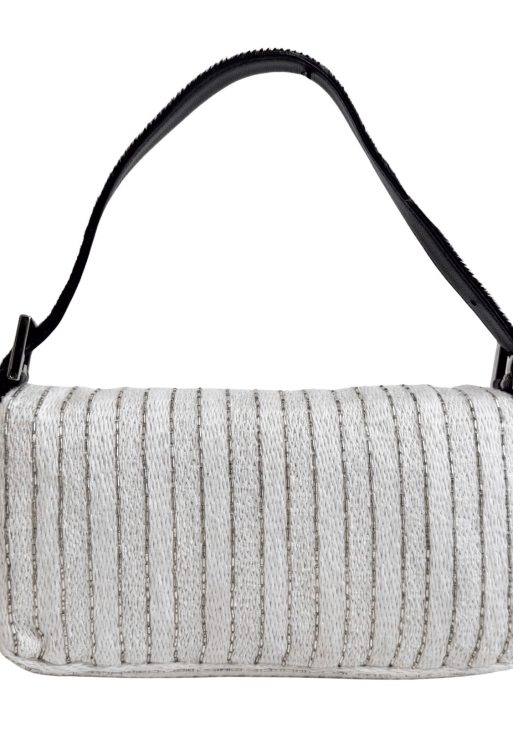 Authentic FENDI Baguette Beads Embroidery Shouleder Bag Pre-owned