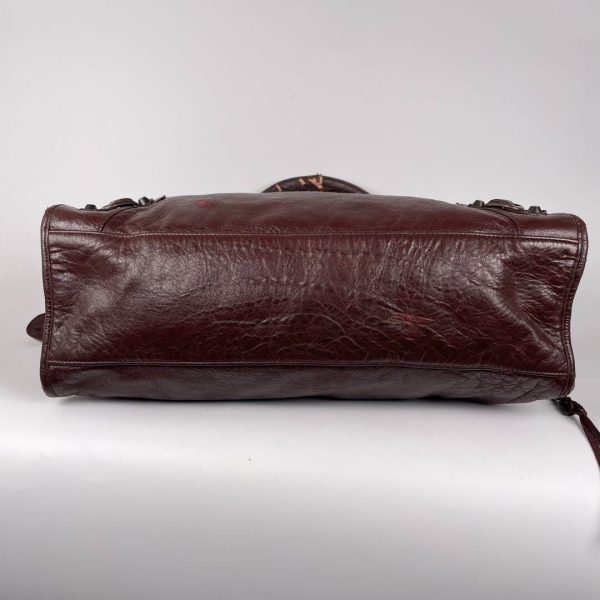 BALENCIAGA Classic City 115748 - Mogano Chocolate Brown Leather Shoulder Bag ES1 - Image 10
