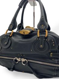 Rare Chloe Paddington Hand Bag Leather Black