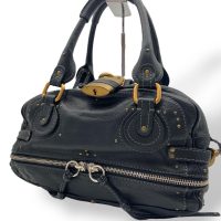 Rare Chloe Paddington Hand Bag Leather Black