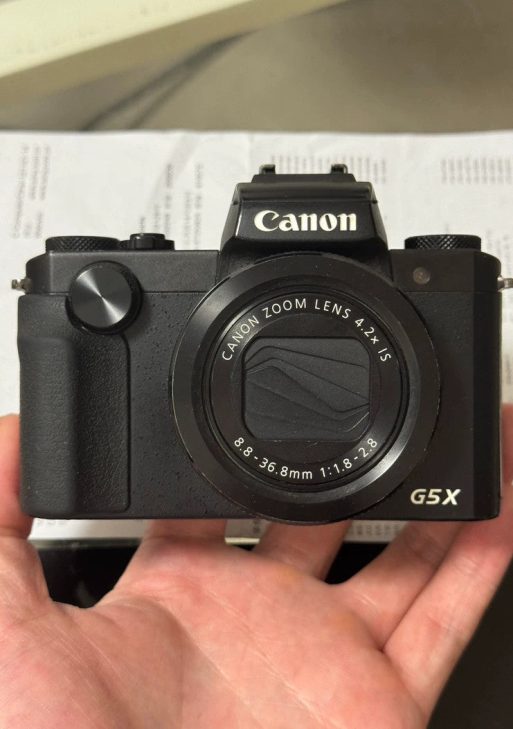 Canon PowerShot G5X 20.2MP Digital Camera w/viewfinder - Wi-Fi&NFC Black Tested