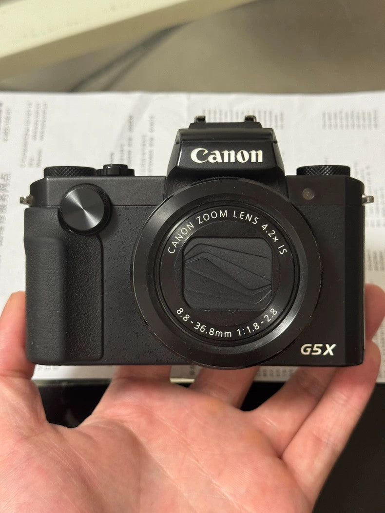 Canon PowerShot G5X 20.2MP Digital Camera w/viewfinder - Wi-Fi&NFC Black Tested