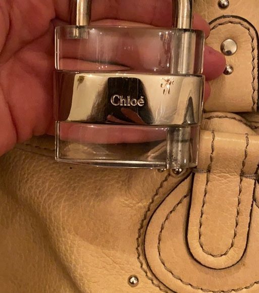 Preowned Chloe Paddington Bag – Beige Leather