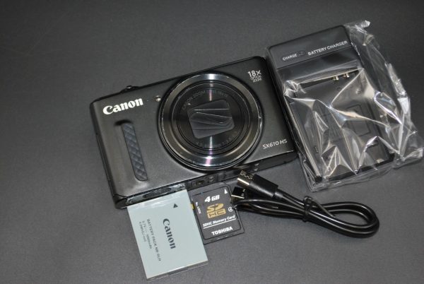 Canon PowerShot SX610 HS Black 20.2MP Digital Camera 18x