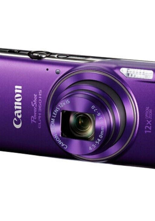 Canon PowerShot ELPH 360 Digital Camera HS 12X Optical Zoom 80% new