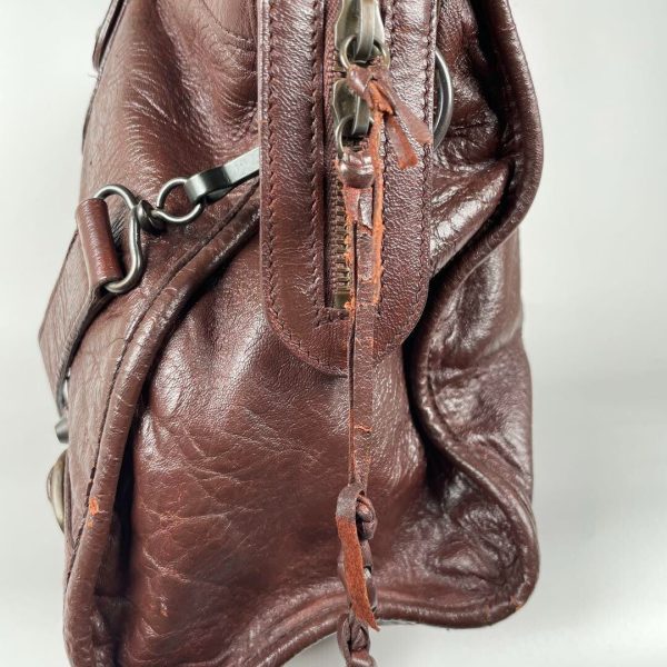 BALENCIAGA Classic City 115748 - Mogano Chocolate Brown Leather Shoulder Bag ES1 - Image 5