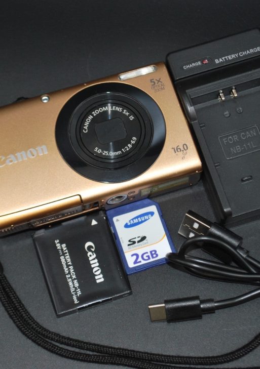 Canon PowerShot A3400 IS 16.0MP Digital Camera – Gold