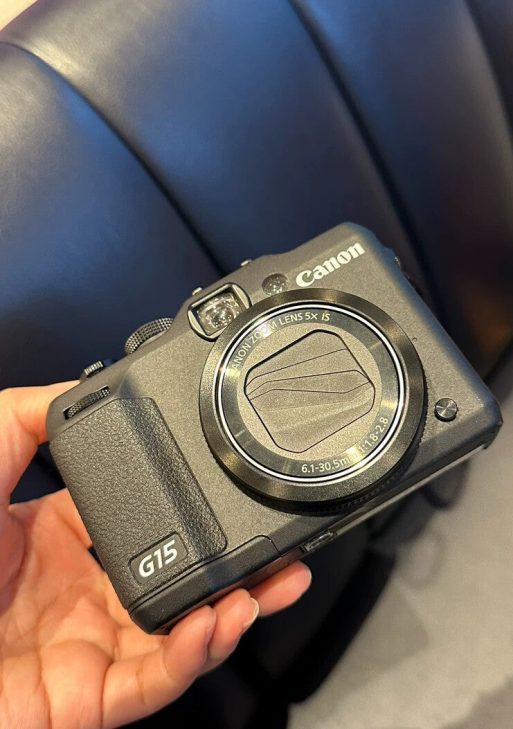 Canon PowerShot G15 Compact Digital Camera 12.1MP w/ Battery & Charger SD card
