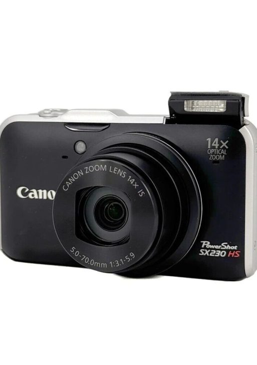 Canon PowerShot SX230 HS Digital Camera 12.1MP 14x Optical Zoom Auto Focus Black