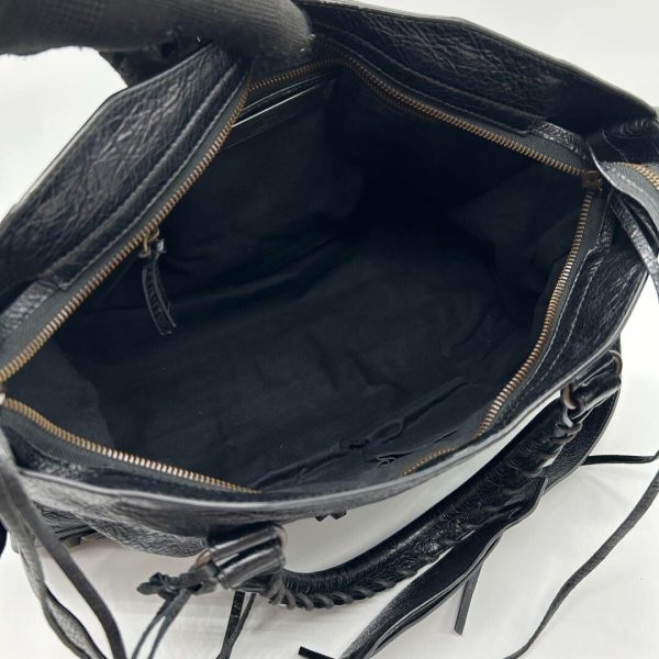 NEAR MINT BALENCIAGA Y2K Classic City 115748 2way Shoulder Bag Black Leather ES1 - Image 7