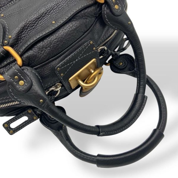 Rare Chloe Paddington Hand Bag Leather Black - Image 7