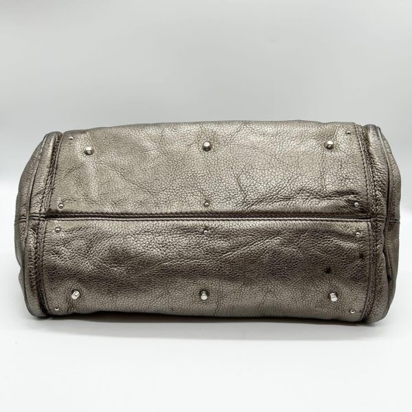 Rare Chloe Paddington handbag metallic silver Shoulder Bag Leather Women's - Image 7